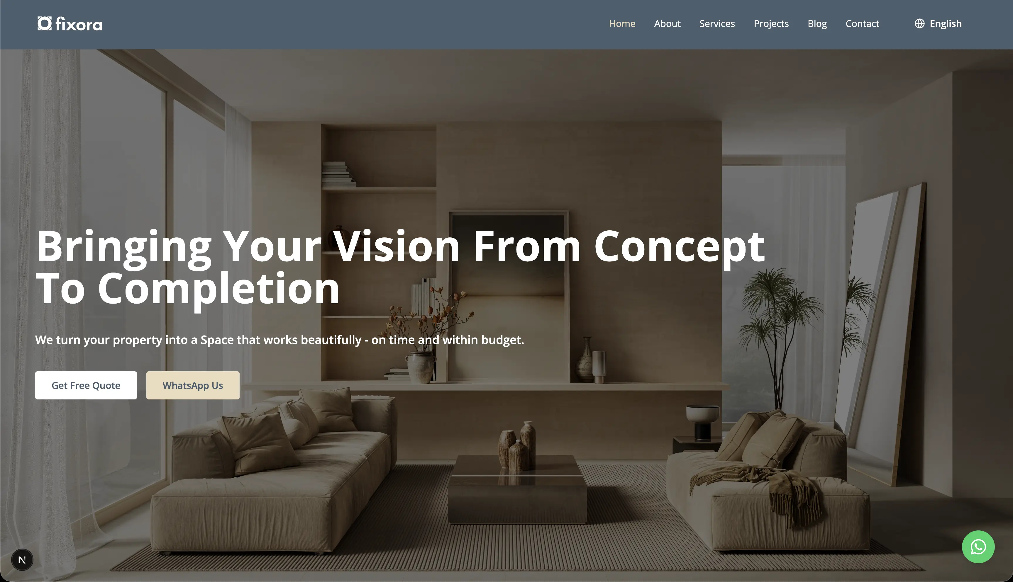 Fixora Unternehmenswebsite